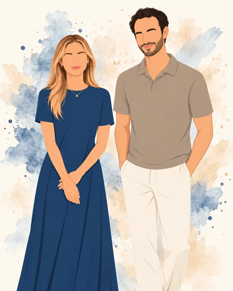 Illustration of Marion and Corentin, the founders of DayScape